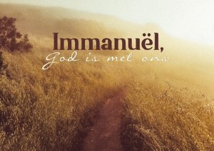 Immanuël, God is met ons - kaart 